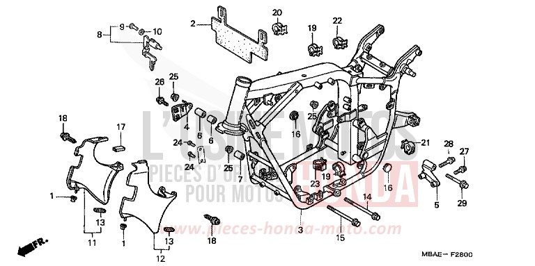 RAHMENKOERPER von Shadow Aero LIGHT CUPPER METALLIC-S (YR118K) von 2000